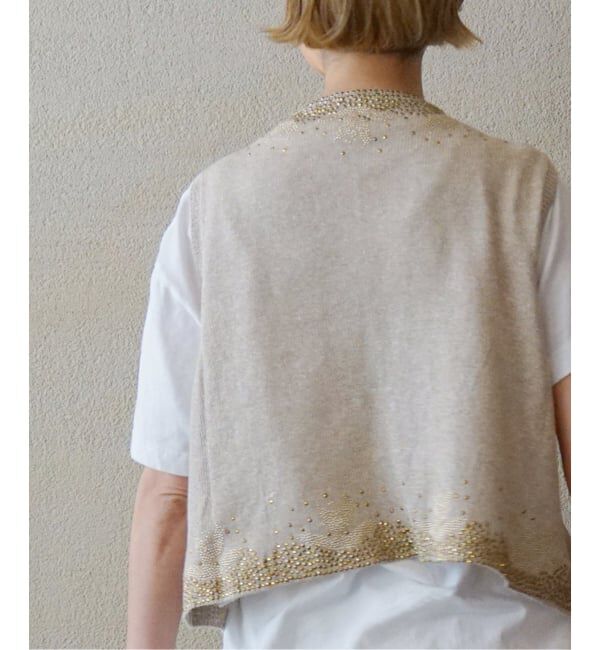 journal standard luxe「LC ビジューベスト」|ベスト・ジレ|ベージュ