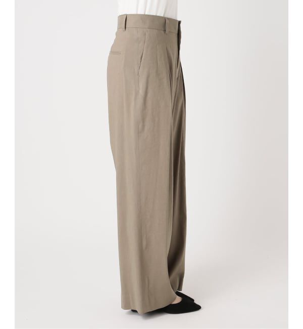 journal standard L'essage「《予約》バイオリネン ワイドタックパンツ」|スラックス|