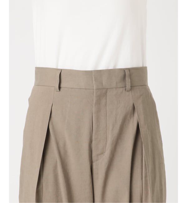 journal standard L'essage「《予約》バイオリネン ワイドタックパンツ」|スラックス|