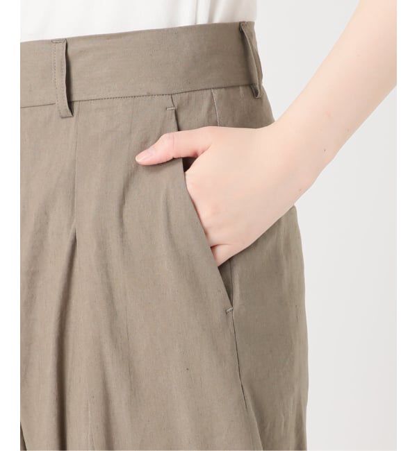 journal standard L'essage「《予約》バイオリネン ワイドタックパンツ」|スラックス|