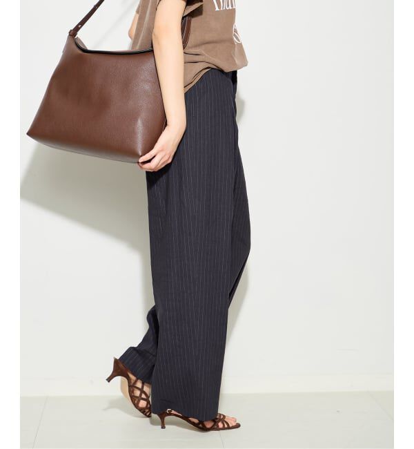 journal standard L'essage「《予約》バイオリネン ワイドタックパンツ」|スラックス|