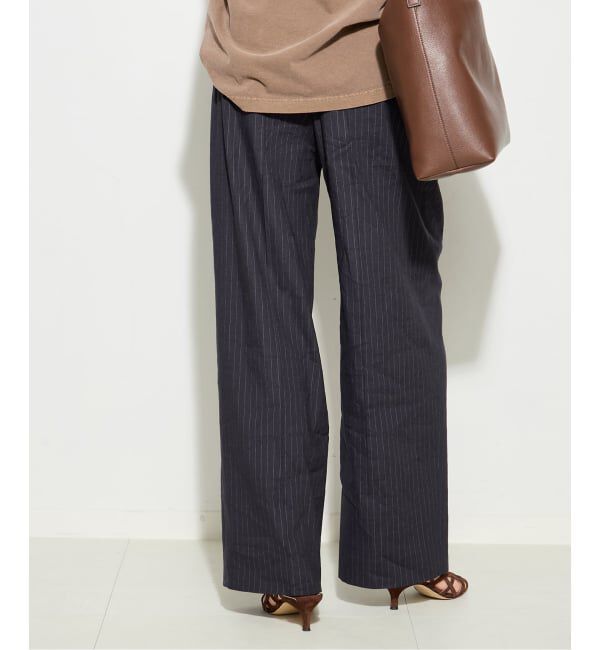 journal standard L'essage「《予約》バイオリネン ワイドタックパンツ」|スラックス|
