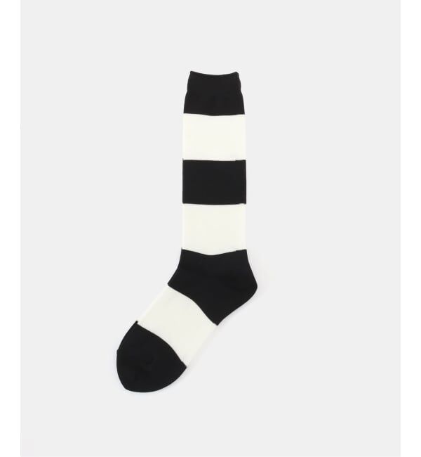 journal standard luxe「COTTON WIDE BORDER SOCKS」|ソックス|ブラック
