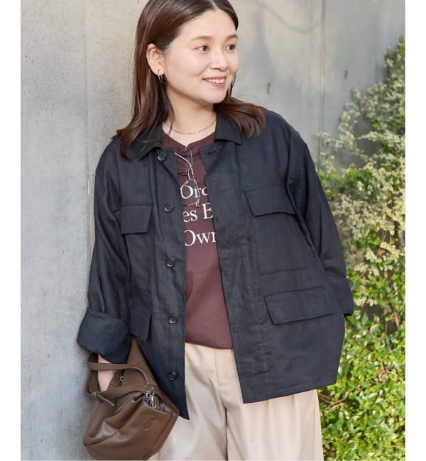 JOURNAL STANDARD「《追加予約2》リネンミリタリージャケット」|ミリタリージャケット|