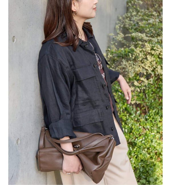 JOURNAL STANDARD「《追加予約2》リネンミリタリージャケット」|ミリタリージャケット|