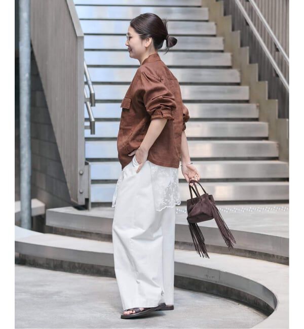 JOURNAL STANDARD「《追加予約2》リネンミリタリージャケット」|ミリタリージャケット|