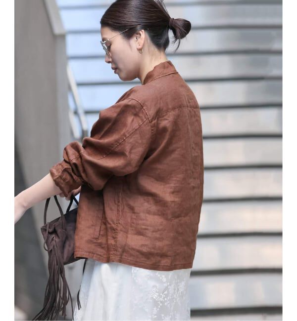 JOURNAL STANDARD「《追加予約2》リネンミリタリージャケット」|ミリタリージャケット|