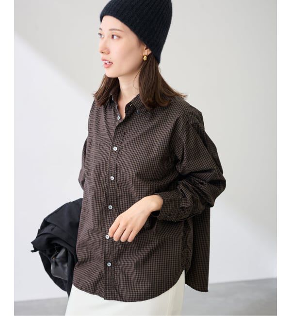 FRAMeWORK「ギンガムチェックシャツ」|シャツ・ブラウス|ブラック