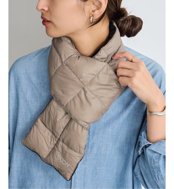 FRAMeWORK「TAION/タイオン BASIC DOWN スカーフ」|マフラー|
