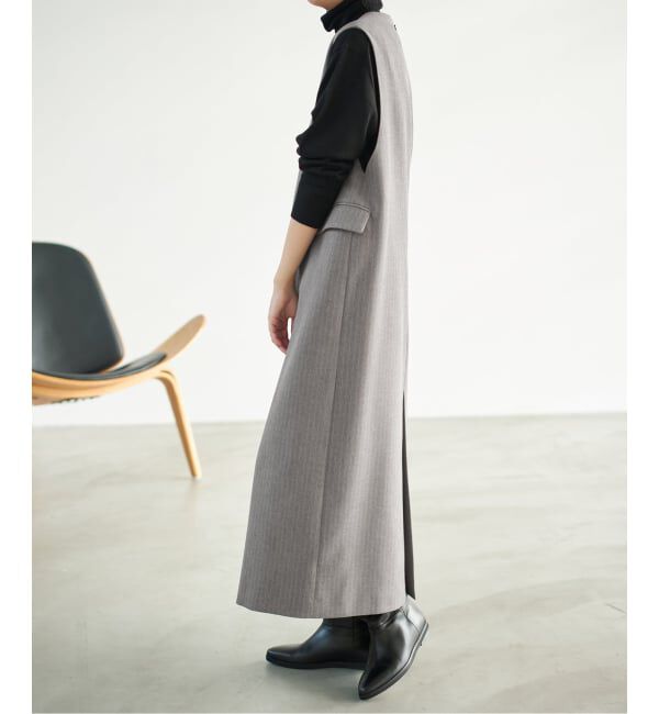 Spick and Span「《WEB限定 / 追加》ダブルクロスVネックワンピース」|ワンピース|