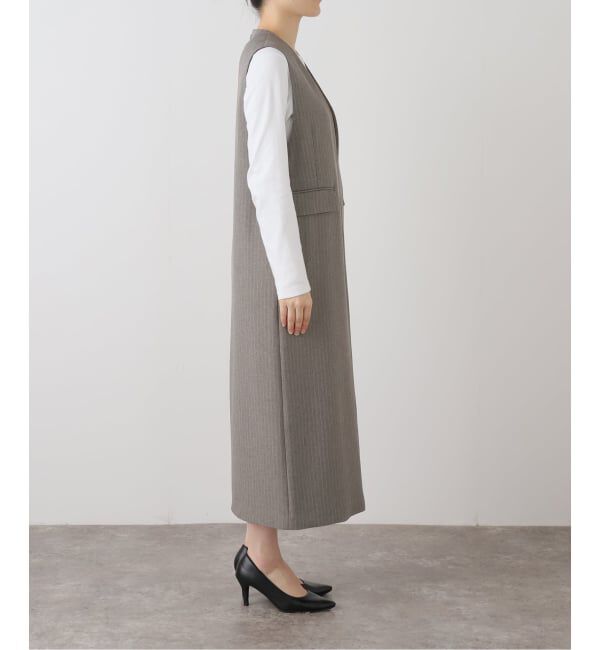 Spick and Span「《WEB限定 / 追加》ダブルクロスVネックワンピース」|ワンピース|