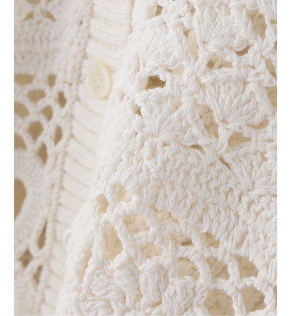 Spick and Span「カギ針ローゲージカーディガン」|カーディガン|