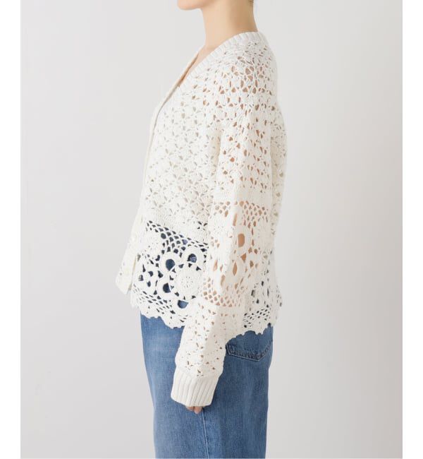 Spick and Span「カギ針ローゲージカーディガン」|カーディガン|