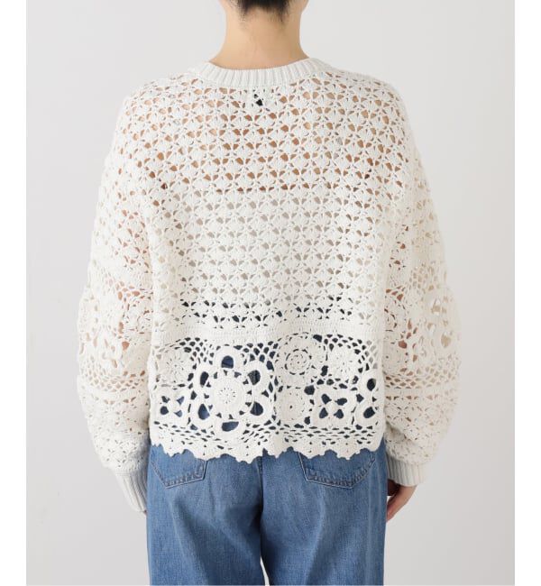 Spick and Span「カギ針ローゲージカーディガン」|カーディガン|