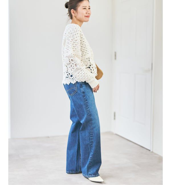 Spick and Span「カギ針ローゲージカーディガン」|カーディガン|