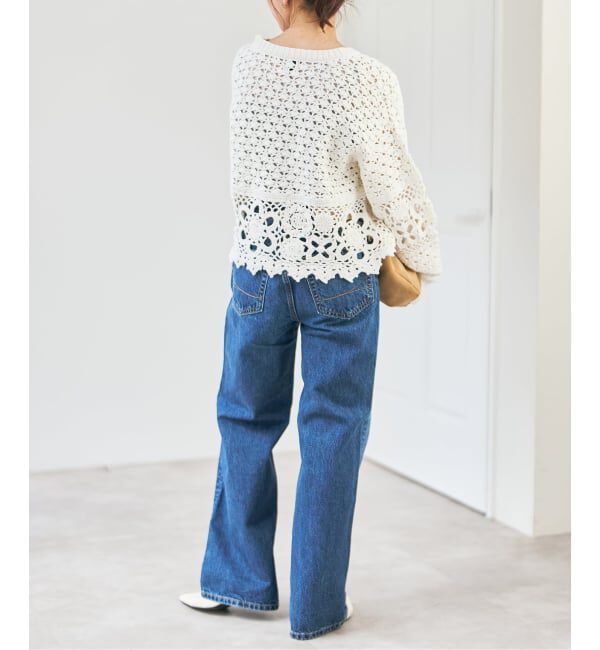 Spick and Span「カギ針ローゲージカーディガン」|カーディガン|