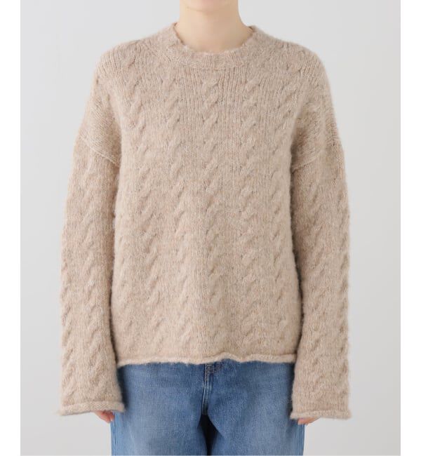 FRAMeWORK「LAUREN MANOOGIAN CABLE CREWNECK」|ニット・セーター|