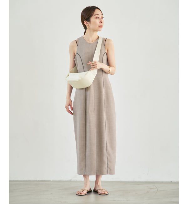 NOBLE「《予約・セットアップ対応》ドンゴロスカーブワンピース」|ワンピース|