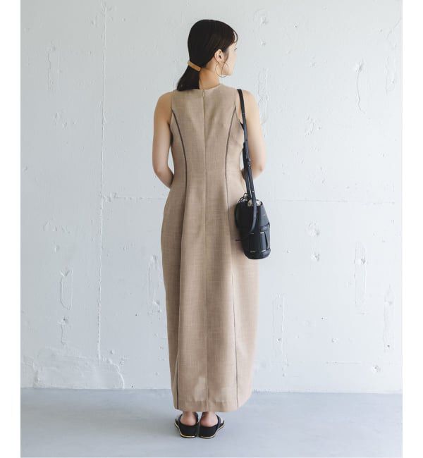 NOBLE「《予約・セットアップ対応》ドンゴロスカーブワンピース」|ワンピース|