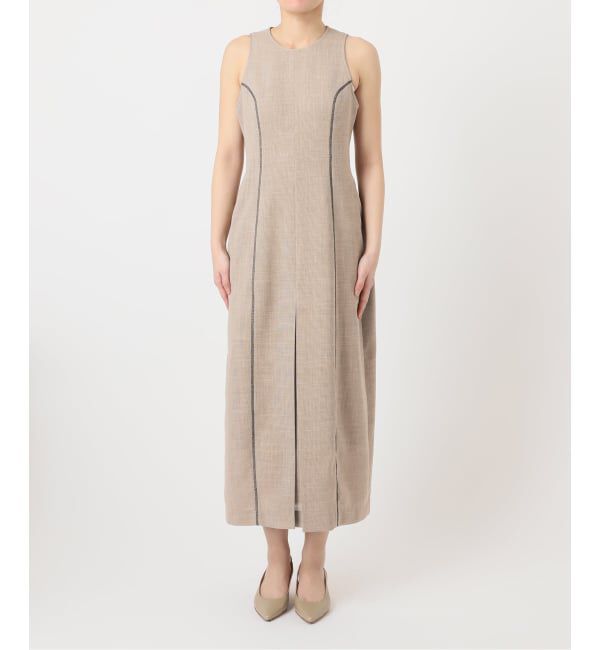 NOBLE「《予約・セットアップ対応》ドンゴロスカーブワンピース」|ワンピース|