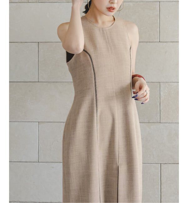 NOBLE「《予約・セットアップ対応》ドンゴロスカーブワンピース」|ワンピース|