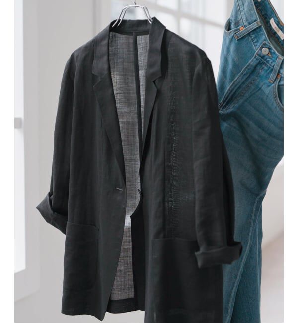 Spick and Span「《手洗い可 / 追加予約》ラミーミックスシアージャケット」|テーラードジャケット|