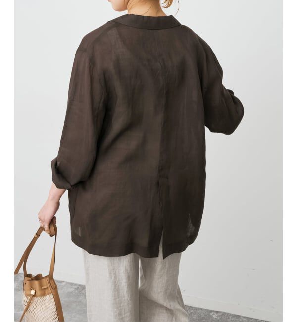 Spick and Span「《手洗い可 / 追加予約》ラミーミックスシアージャケット」|テーラードジャケット|