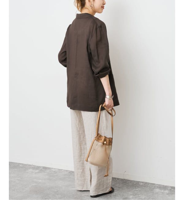 Spick and Span「《手洗い可 / 追加予約》ラミーミックスシアージャケット」|テーラードジャケット|