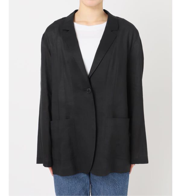 Spick and Span「《手洗い可 / 追加予約》ラミーミックスシアージャケット」|テーラードジャケット|