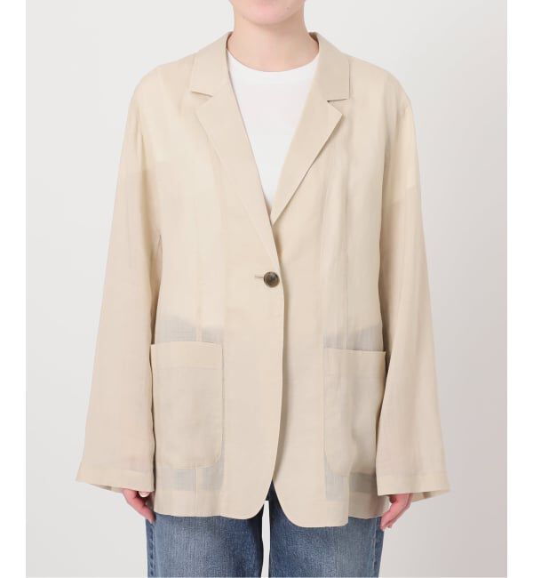 Spick and Span「《手洗い可 / 追加予約》ラミーミックスシアージャケット」|テーラードジャケット|