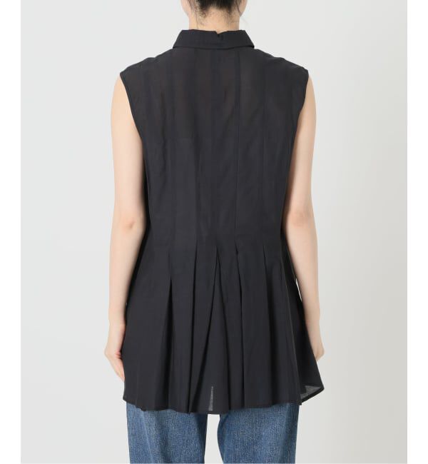 Spick and Span「《手洗い可 / 予約》C/Rボイルタックノースリーブブラウス」|シャツ・ブラウス|