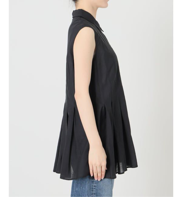 Spick and Span「《手洗い可 / 予約》C/Rボイルタックノースリーブブラウス」|シャツ・ブラウス|