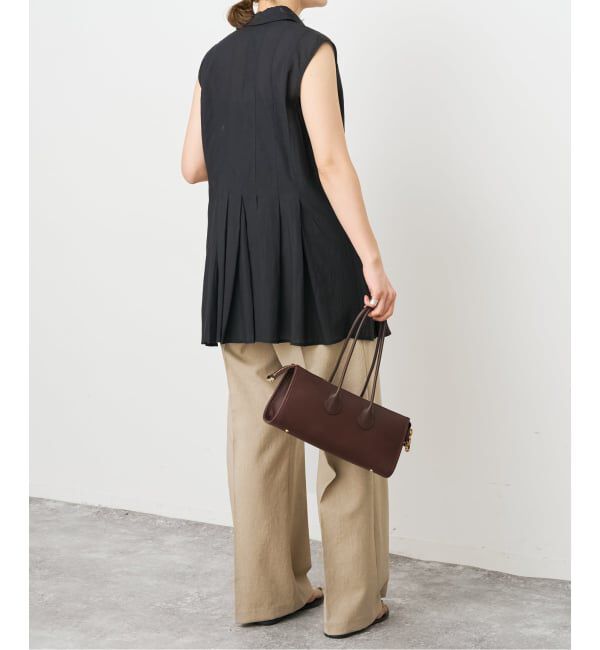 Spick and Span「《手洗い可 / 予約》C/Rボイルタックノースリーブブラウス」|シャツ・ブラウス|