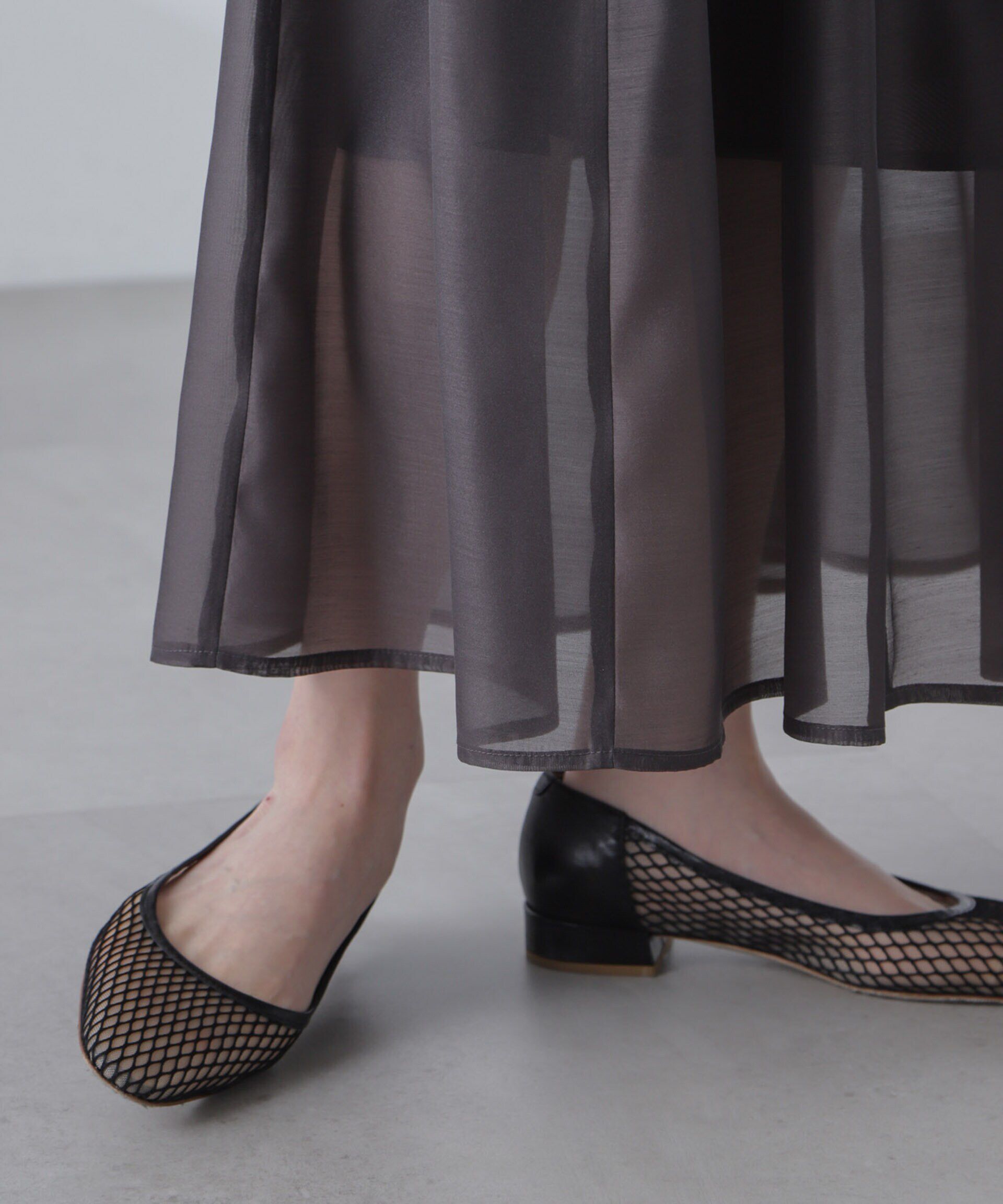 nano･universe「シアーギャザースカート」|スカート|