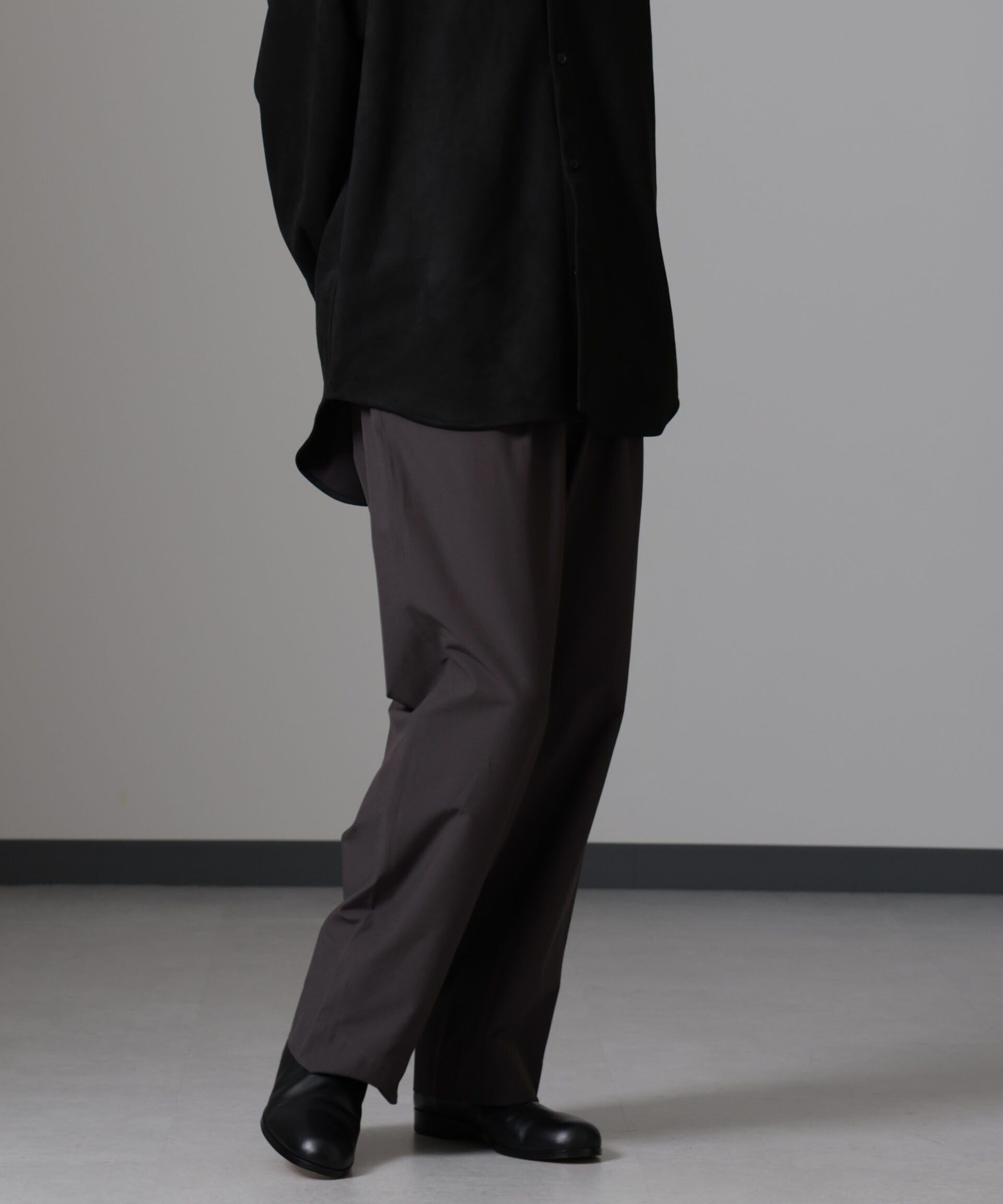 nano･universe「ストレッチワイドイージーパンツ(セットアップ可)」|チノ|