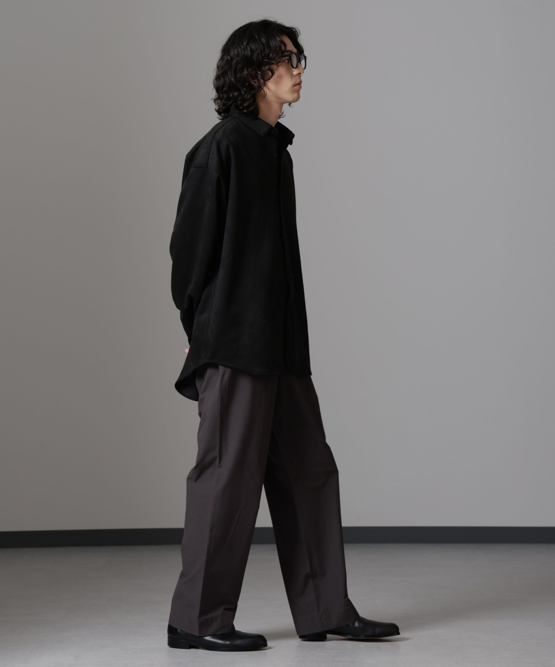 nano･universe「ストレッチワイドイージーパンツ(セットアップ可)」|チノ|