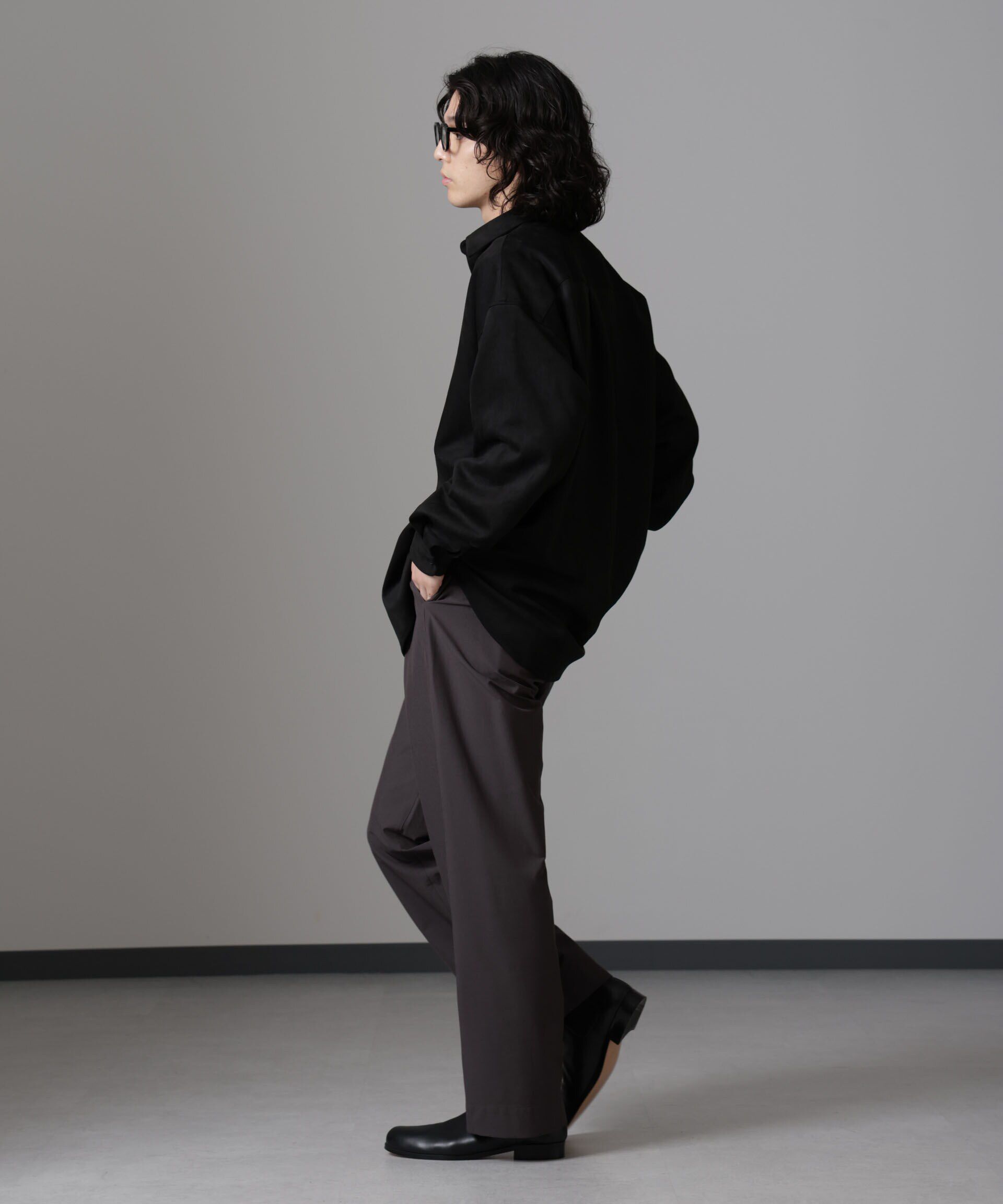 nano･universe「ストレッチワイドイージーパンツ(セットアップ可)」|チノ|