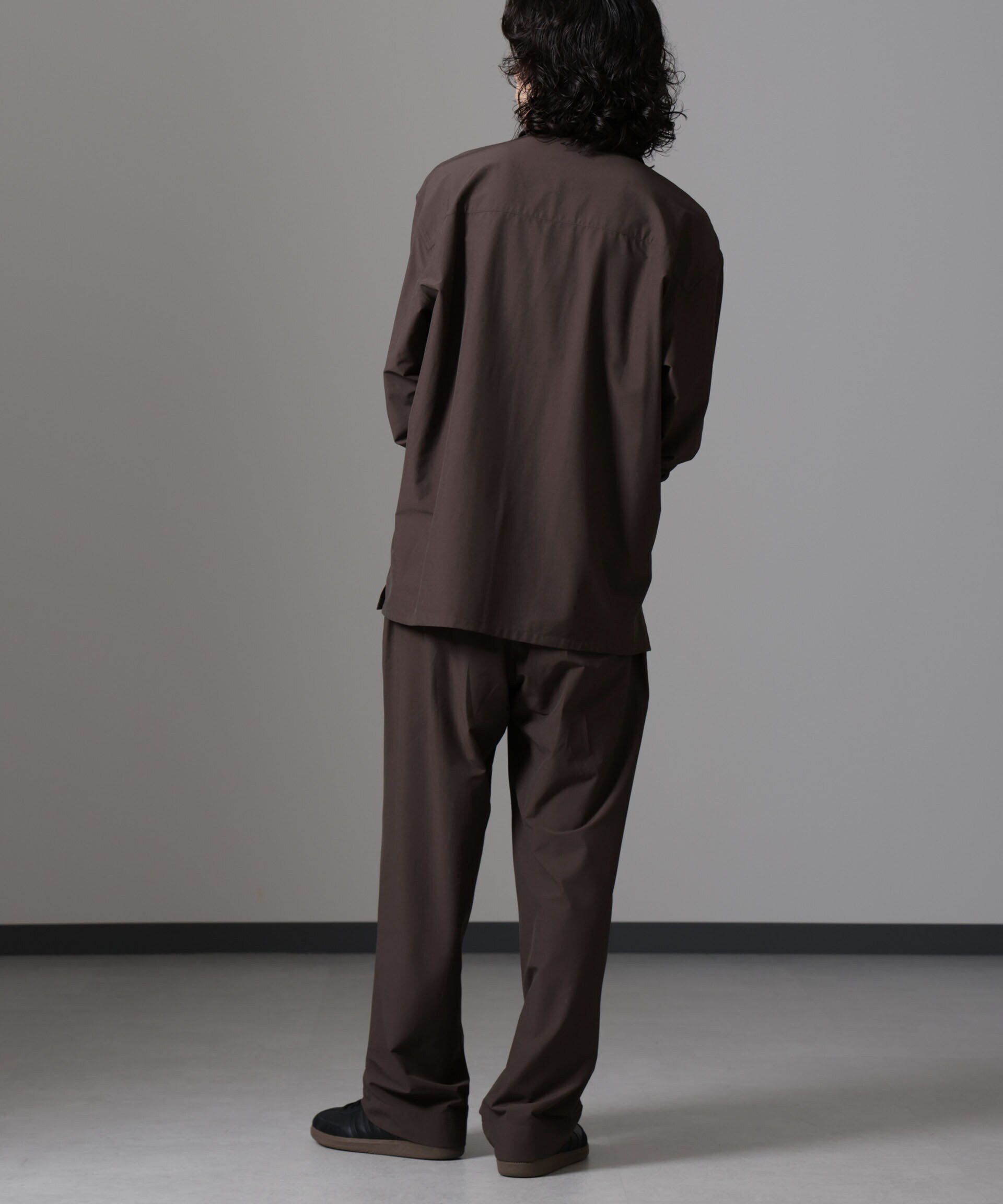 nano･universe「ストレッチワイドイージーパンツ(セットアップ可)」|チノ|