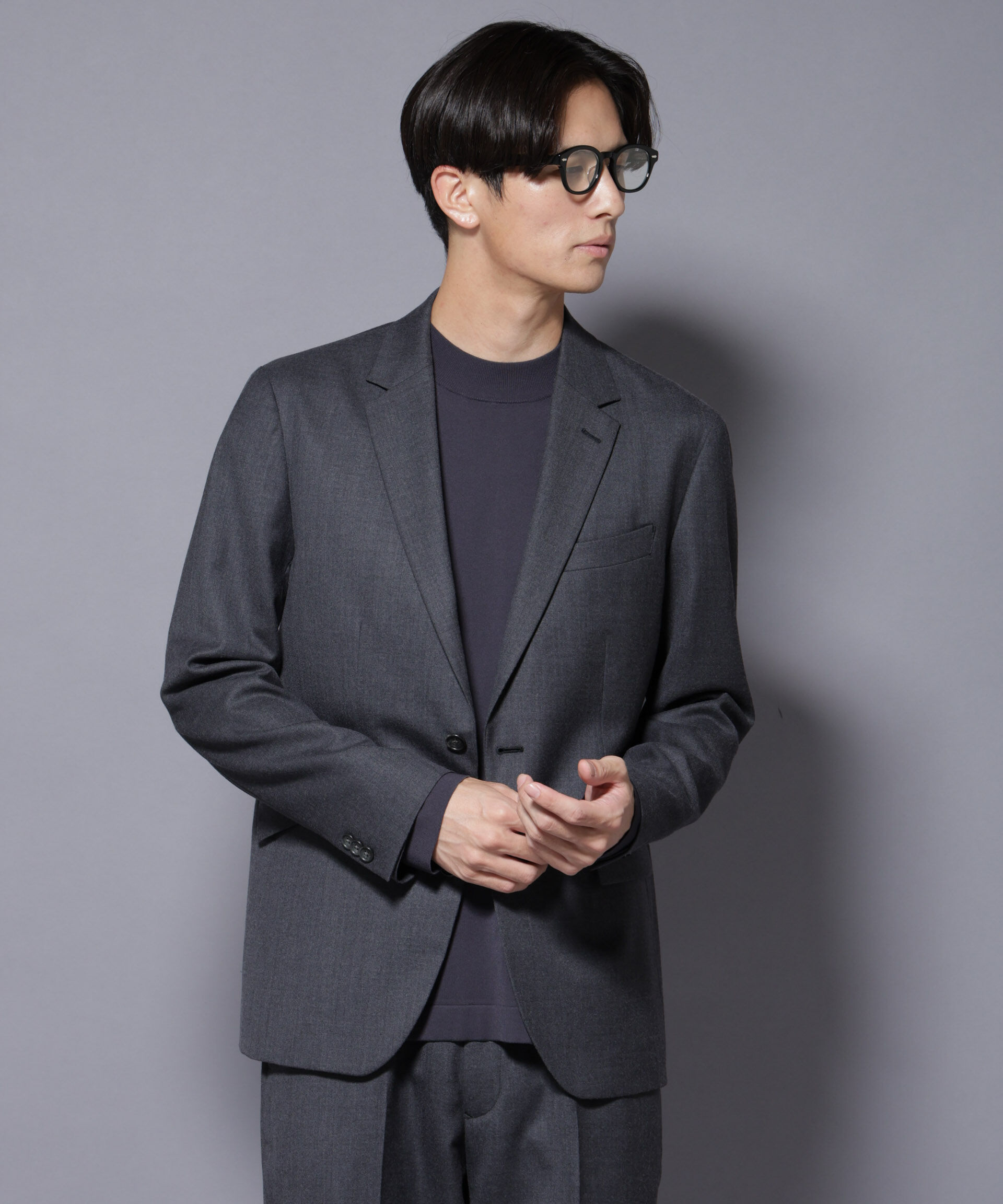 nano･universe「｢N JACKET PREMIUM｣RENU(R) ｳｰﾙ混洗えるｻｷｿﾆｰｼﾞｬｹｯﾄ(ｾｯﾄｱｯ」|スーツ|