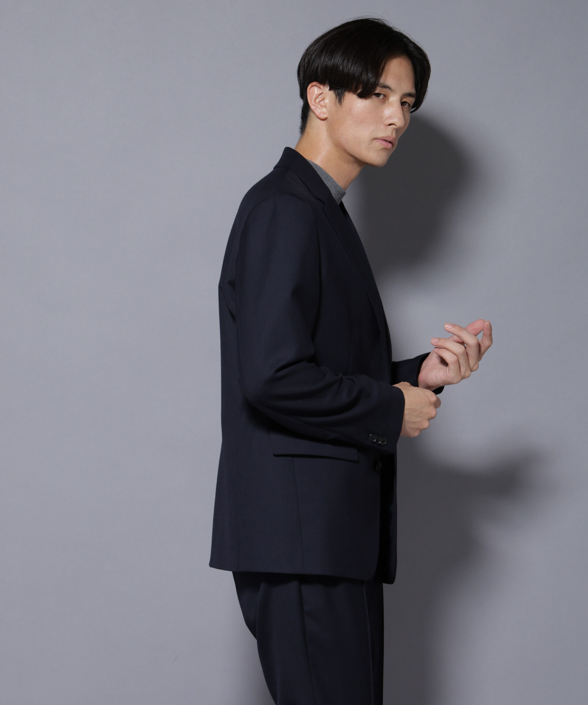 nano･universe「｢N JACKET PREMIUM｣RENU(R) ｳｰﾙ混洗えるｻｷｿﾆｰｼﾞｬｹｯﾄ(ｾｯﾄｱｯ」|スーツ|