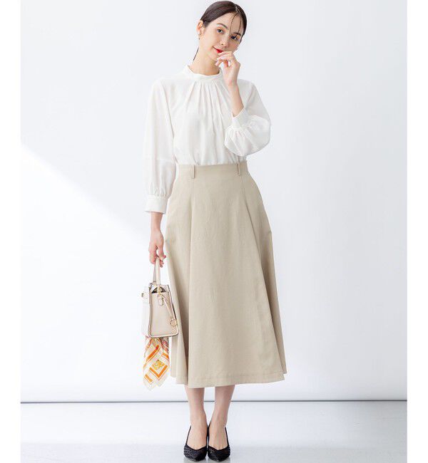 組曲「リヨセルシャーティングハイネック ブラウス」|シャツ・ブラウス|