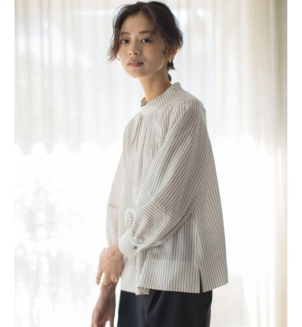 組曲「リヨセルシャーティングハイネック ブラウス」|シャツ・ブラウス|