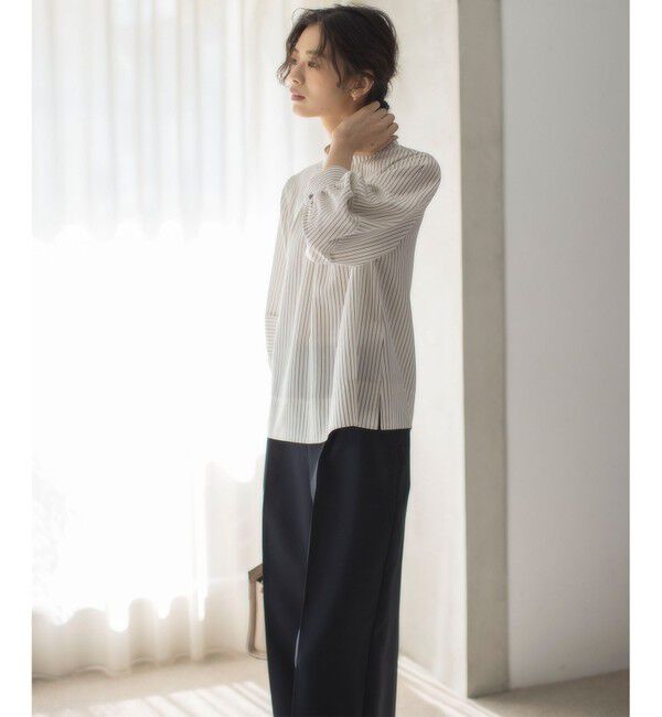 組曲「リヨセルシャーティングハイネック ブラウス」|シャツ・ブラウス|