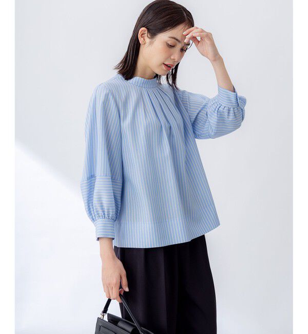 組曲「リヨセルシャーティングハイネック ブラウス」|シャツ・ブラウス|