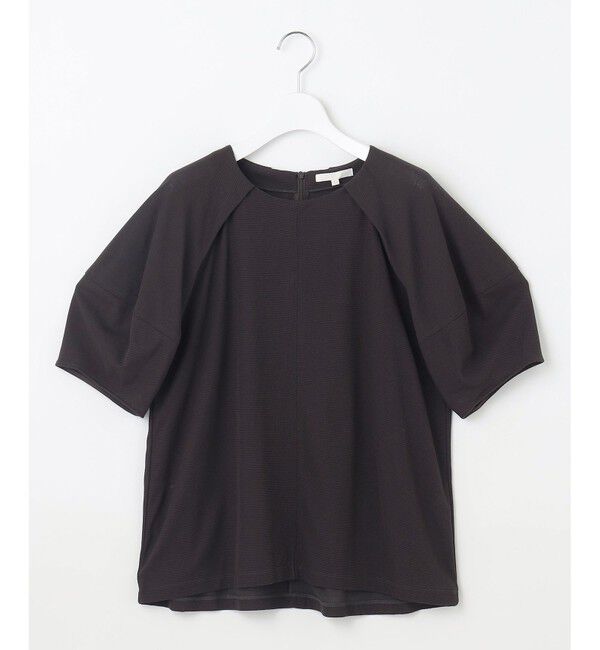 自由区「【洗える】ボリュームスリーブピケ カットソー」|Tシャツ・カットソー|