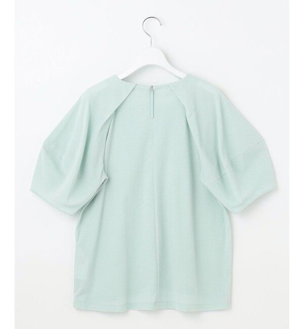 自由区「【洗える】ボリュームスリーブピケ カットソー」|Tシャツ・カットソー|