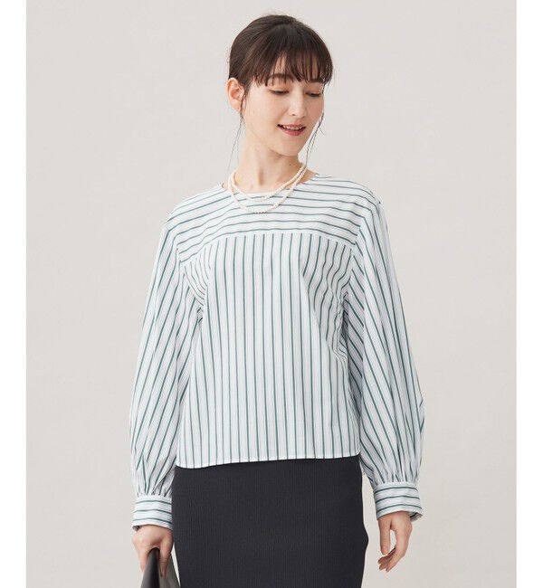 自由区「【洗える】SOMELOSクロップド丈 ブラウス」|シャツ・ブラウス|ﾎﾞﾄﾙｸﾞ