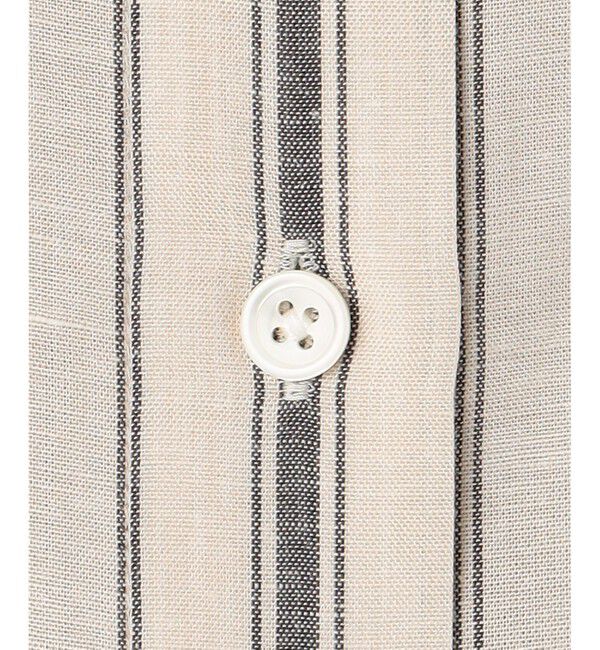 自由区「【接触冷感・吸水速乾・洗える】ナチュラルリネンフレア袖 シャツ」|シャツ・ブラウス|