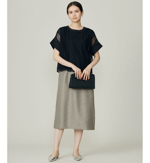 自由区「【洗える】ルーレックスジャカード スカート」|スカート|