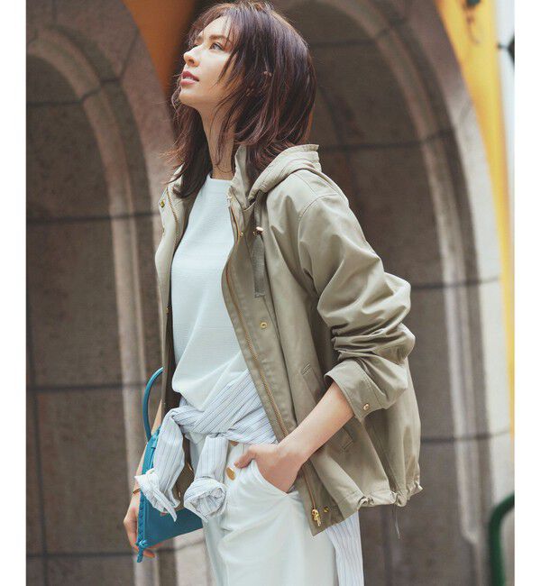 23区「【洗える】ラスターコットンポリエステル ニット」|ニット・セーター|